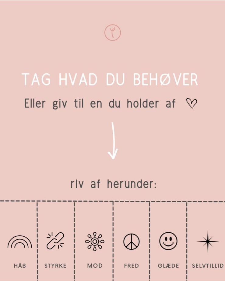 TAG HVAD DU BEHØVER - eller giv til en du holder af