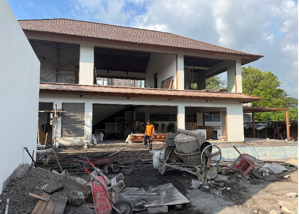 Slutspurten på vores Bali-byggeri