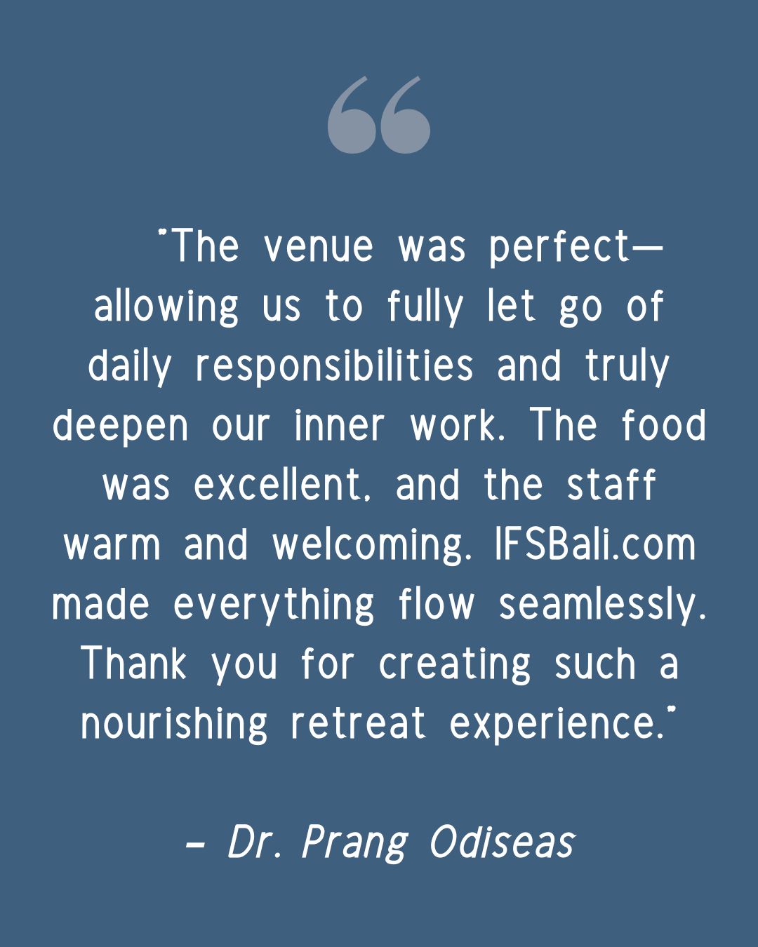 IFS retreat for therapists in Bali - Cece Sykes