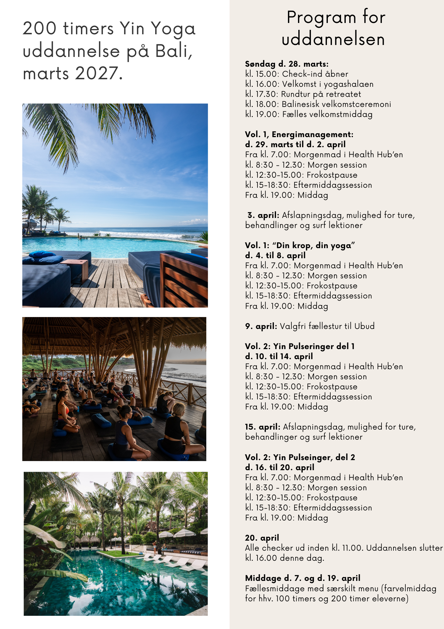 200-timers Yin Unwind Uddannelse på Bali - Start d. 28. marts 2027 (DEPOSITUM)